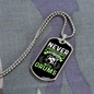 Drummer Necklace A Girl With Drums Necklace Stainless Steel or 18k Gold Dog Tag 24" Chain-Express Your Love Gifts