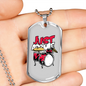 Drummer Necklace Add Me Drums Necklace Stainless Steel or 18k Gold Dog Tag 24" Chain-Express Your Love Gifts