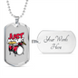 Drummer Necklace Add Me Drums Necklace Stainless Steel or 18k Gold Dog Tag 24" Chain-Express Your Love Gifts