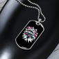 Drummer Necklace Baby Drummer Necklace Stainless Steel or 18k Gold Dog Tag 24" Chain-Express Your Love Gifts
