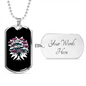 Drummer Necklace Baby Drummer Necklace Stainless Steel or 18k Gold Dog Tag 24" Chain-Express Your Love Gifts