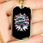 Drummer Necklace Baby Drummer Necklace Stainless Steel or 18k Gold Dog Tag 24" Chain-Express Your Love Gifts