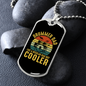 Drummer Necklace Cooler Drummer Dad Necklace Stainless Steel or 18k Gold Dog Tag 24" Chain-Express Your Love Gifts