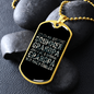 Drummer Necklace Cooler Drummer Grandpa Necklace Stainless Steel or 18k Gold Dog Tag 24" Chain-Express Your Love Gifts
