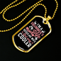 Drummer Necklace Cooler Drummers Wife Necklace Stainless Steel or 18k Gold Dog Tag 24" Chain-Express Your Love Gifts