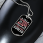Drummer Necklace Cooler Drummers Wife Necklace Stainless Steel or 18k Gold Dog Tag 24" Chain-Express Your Love Gifts