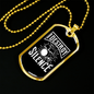 Drummer Necklace Destroy Silenece Drumset Necklace Stainless Steel or 18k Gold Dog Tag 24" Chain-Express Your Love Gifts