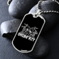 Drummer Necklace Drum Kit Necklace Stainless Steel or 18k Gold Dog Tag 24" Chain-Express Your Love Gifts