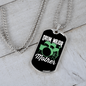 Drummer Necklace Drum Major Mother Necklace Stainless Steel or 18k Gold Dog Tag 24" Chain-Express Your Love Gifts