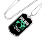 Drummer Necklace Drum Major Niece Necklace Stainless Steel or 18k Gold Dog Tag 24" Chain-Express Your Love Gifts