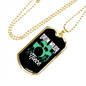 Drummer Necklace Drum Major Niece Necklace Stainless Steel or 18k Gold Dog Tag 24" Chain-Express Your Love Gifts