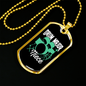 Drummer Necklace Drum Major Niece Necklace Stainless Steel or 18k Gold Dog Tag 24" Chain-Express Your Love Gifts