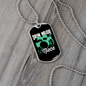 Drummer Necklace Drum Major Niece Necklace Stainless Steel or 18k Gold Dog Tag 24" Chain-Express Your Love Gifts