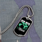 Drummer Necklace Drum Major Niece Necklace Stainless Steel or 18k Gold Dog Tag 24" Chain-Express Your Love Gifts