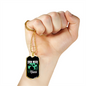 Drummer Necklace Drum Major Niece Necklace Stainless Steel or 18k Gold Dog Tag 24" Chain-Express Your Love Gifts