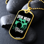 Drummer Necklace Drum Major Niece Necklace Stainless Steel or 18k Gold Dog Tag 24" Chain-Express Your Love Gifts
