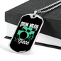 Drummer Necklace Drum Major Niece Necklace Stainless Steel or 18k Gold Dog Tag 24" Chain-Express Your Love Gifts