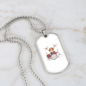 Drummer Necklace Drummer Dog Necklace Stainless Steel or 18k Gold Dog Tag 24" Chain-Express Your Love Gifts