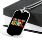 Drummer Necklace Drummer Girl Necklace Stainless Steel or 18k Gold Dog Tag 24" Chain-Express Your Love Gifts