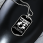 Drummer Necklace Drummer Girl White Necklace Stainless Steel or 18k Gold Dog Tag 24" Chain-Express Your Love Gifts