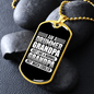 Drummer Necklace Drummer Grandpa Necklace Stainless Steel or 18k Gold Dog Tag 24" Chain-Express Your Love Gifts