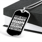 Drummer Necklace Drummer Grandpa Necklace Stainless Steel or 18k Gold Dog Tag 24" Chain-Express Your Love Gifts