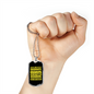 Drummer Necklace Drummer Grandpa Yellow Necklace Stainless Steel or 18k Gold Dog Tag 24" Chain-Express Your Love Gifts