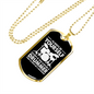 Drummer Necklace Drummer is Always Drummer Necklace Stainless Steel or 18k Gold Dog Tag 24" Chain-Express Your Love Gifts