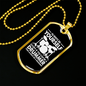 Drummer Necklace Drummer is Always Drummer Necklace Stainless Steel or 18k Gold Dog Tag 24" Chain-Express Your Love Gifts