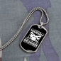Drummer Necklace Drummer is Always Drummer Necklace Stainless Steel or 18k Gold Dog Tag 24" Chain-Express Your Love Gifts