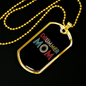 Drummer Necklace Drummer Mom Necklace Stainless Steel or 18k Gold Dog Tag 24" Chain-Express Your Love Gifts