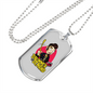 Drummer Necklace Drummer on Demand Necklace Stainless Steel or 18k Gold Dog Tag 24" Chain-Express Your Love Gifts