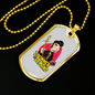 Drummer Necklace Drummer on Demand Necklace Stainless Steel or 18k Gold Dog Tag 24" Chain-Express Your Love Gifts