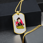 Drummer Necklace Drummer on Demand Necklace Stainless Steel or 18k Gold Dog Tag 24" Chain-Express Your Love Gifts