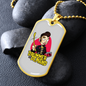 Drummer Necklace Drummer on Demand Necklace Stainless Steel or 18k Gold Dog Tag 24" Chain-Express Your Love Gifts