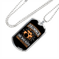 Drummer Necklace Drummer One Who Beats Necklace Stainless Steel or 18k Gold Dog Tag 24" Chain-Express Your Love Gifts