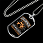 Drummer Necklace Drummer One Who Beats Necklace Stainless Steel or 18k Gold Dog Tag 24" Chain-Express Your Love Gifts
