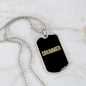 Drummer Necklace Drummer Profession Necklace Stainless Steel or 18k Gold Dog Tag 24" Chain-Express Your Love Gifts