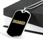 Drummer Necklace Drummer Profession Necklace Stainless Steel or 18k Gold Dog Tag 24" Chain-Express Your Love Gifts