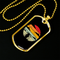 Drummer Necklace Drummer Retro Circle Necklace Stainless Steel or 18k Gold Dog Tag 24" Chain-Express Your Love Gifts