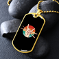 Drummer Necklace Drummer Retro Sunset Necklace Stainless Steel or 18k Gold Dog Tag 24" Chain-Express Your Love Gifts