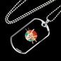 Drummer Necklace Drummer Retro Sunset Necklace Stainless Steel or 18k Gold Dog Tag 24" Chain-Express Your Love Gifts