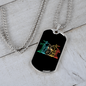 Drummer Necklace Drummer Vintage Drum Set Necklace Stainless Steel or 18k Gold Dog Tag 24" Chain-Express Your Love Gifts