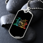 Drummer Necklace Drummer Vintage Drum Set Necklace Stainless Steel or 18k Gold Dog Tag 24" Chain-Express Your Love Gifts