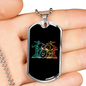 Drummer Necklace Drummer Vintage Drum Set Necklace Stainless Steel or 18k Gold Dog Tag 24" Chain-Express Your Love Gifts