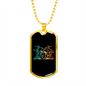 Drummer Necklace Drummer Vintage Drum Set Necklace Stainless Steel or 18k Gold Dog Tag 24" Chain-Express Your Love Gifts