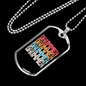 Drummer Necklace Drummer Vintage Necklace Stainless Steel or 18k Gold Dog Tag 24" Chain-Express Your Love Gifts