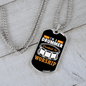 Drummer Necklace Drummer Worship Necklace Stainless Steel or 18k Gold Dog Tag 24" Chain-Express Your Love Gifts