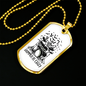 Drummer Necklace Drummers Be Crazy Necklace Stainless Steel or 18k Gold Dog Tag 24" Chain-Express Your Love Gifts