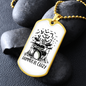 Drummer Necklace Drummers Be Crazy Necklace Stainless Steel or 18k Gold Dog Tag 24" Chain-Express Your Love Gifts